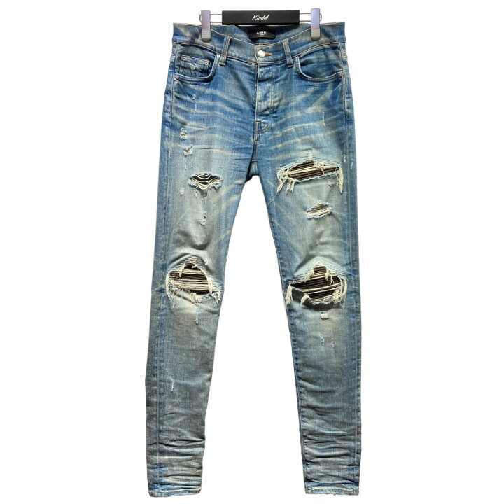 楽天市場】【中古】AMIRIダメージ加工 スキニーデニムパンツ  