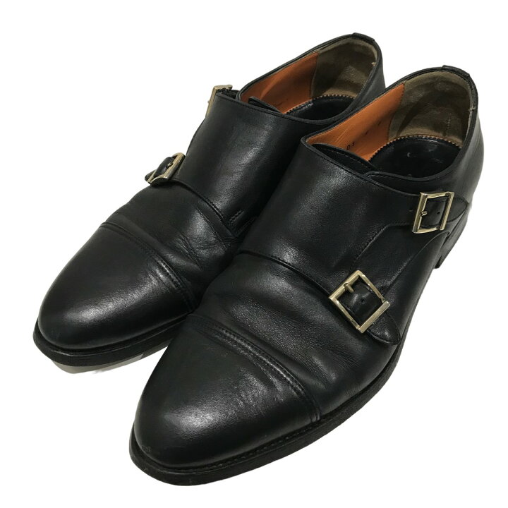 楽天市場】【中古】Santoni ダブルモンクシューズ 14304 ブラック 