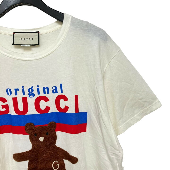 楽天市場】【中古】GUCCI クマ 玉乗り Tシャツ 615044 ベージュ 