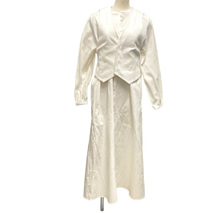 楽天市場】【中古】ETRE TOKYO×矢野 未希子ジレセットロングワンピース 