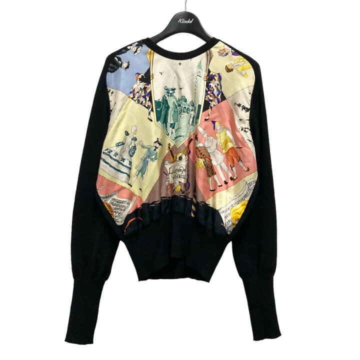 楽天市場】【中古】HERMES シルク切替ニット ブラック サイズ：40  