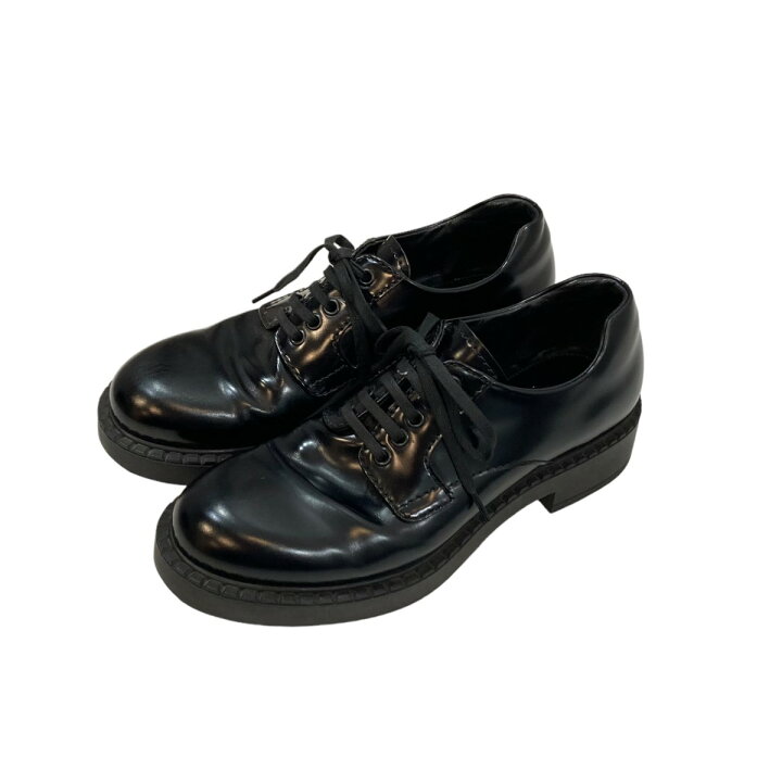 楽天市場】【中古】PRADA ブラッシュドレザー ダービーシューズ レザー 