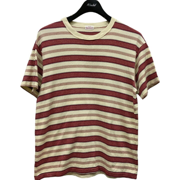 楽天市場】【中古】BUTCHER PRODUCTS ボーダーTシャツ ベージュ×レッド  