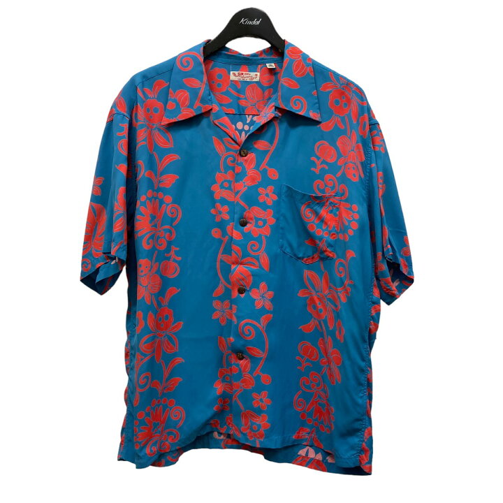 楽天市場】【中古】SUN SURF HAWAIIAN SKULL BORDER アロハシャツ 