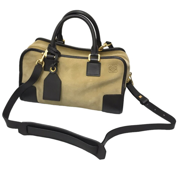 楽天市場】【中古】LOEWE 【アマソナ28】スウェード2WAYバッグ  