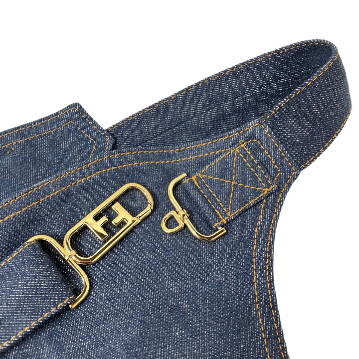 楽天市場】【中古】FENDI レイヤード デニムスカート FLQ553 ALC1  
