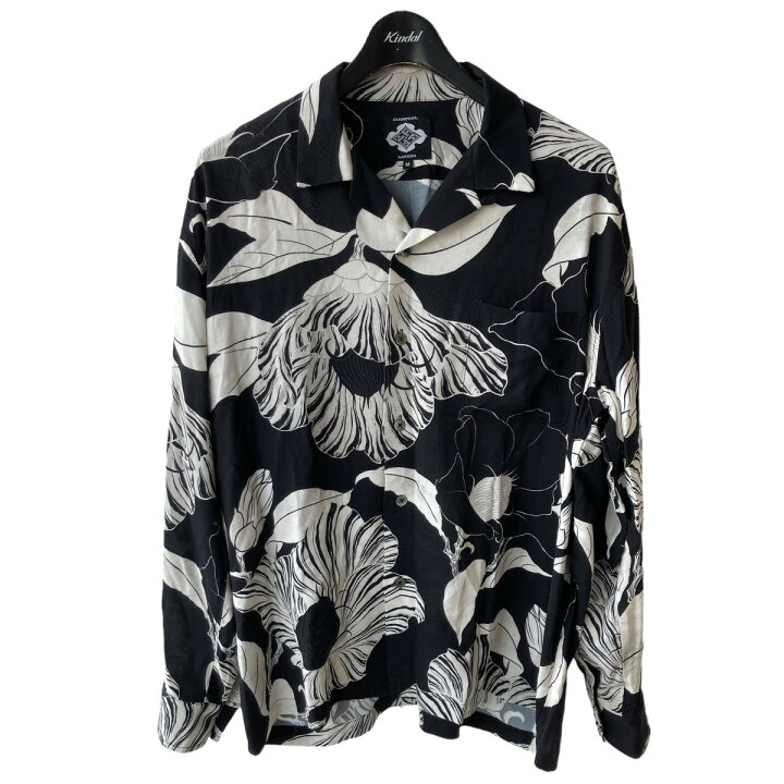 楽天市場】【中古】BUDSPOOL x GAKKIN 廻り花 L S HAWAIIAN SHIRT 