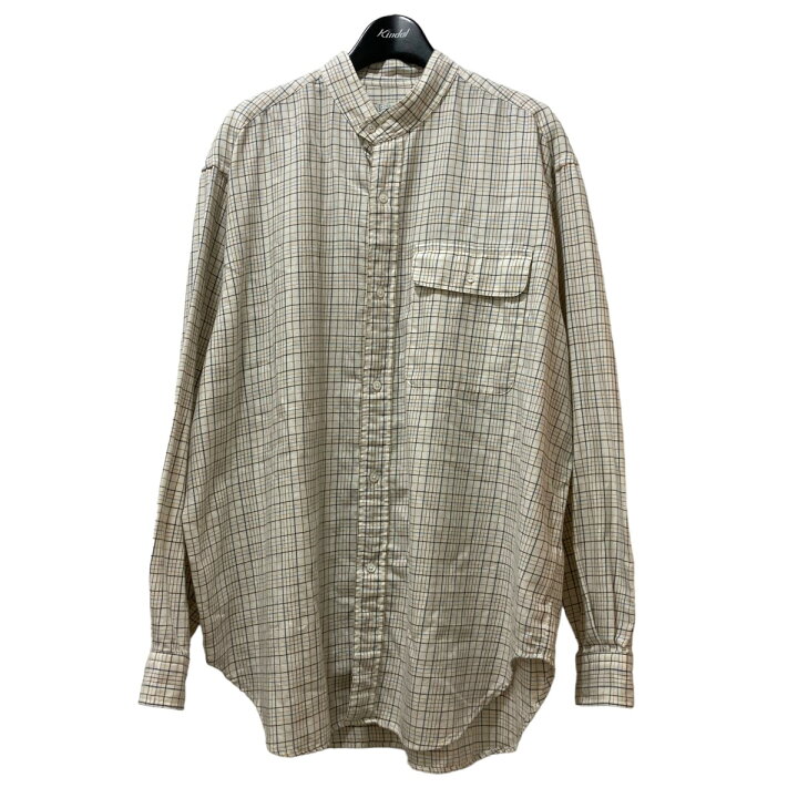 楽天市場】【中古】A．PRESSE Band Collar Shirt バンドカラーチェック 