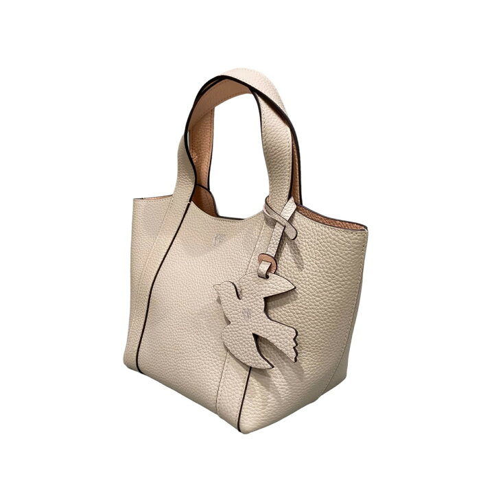 楽天市場】【中古】MOYNAT チャーム付 ハンドバッグ グレージュ 