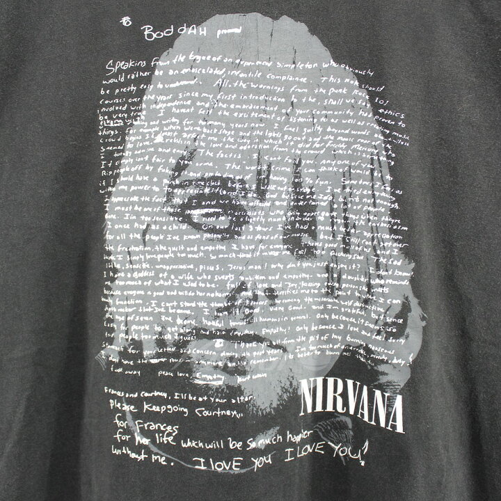 楽天市場】【中古】VINTAGE90s Nirvana Kurt Cobain カートコバーン 