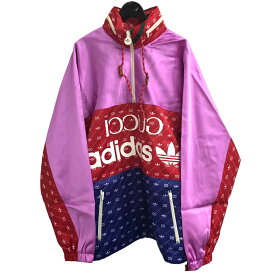 【中古】GUCCI×adidas2022SS アセテートジャケット 691429Z8A2G マルチカラー サイズ：48【価格見直し】