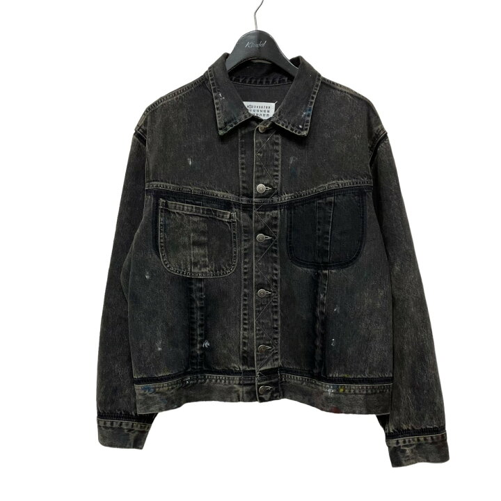 楽天市場】【中古】Maison Margiela 23AW ペイント加工 ブラックデニム  