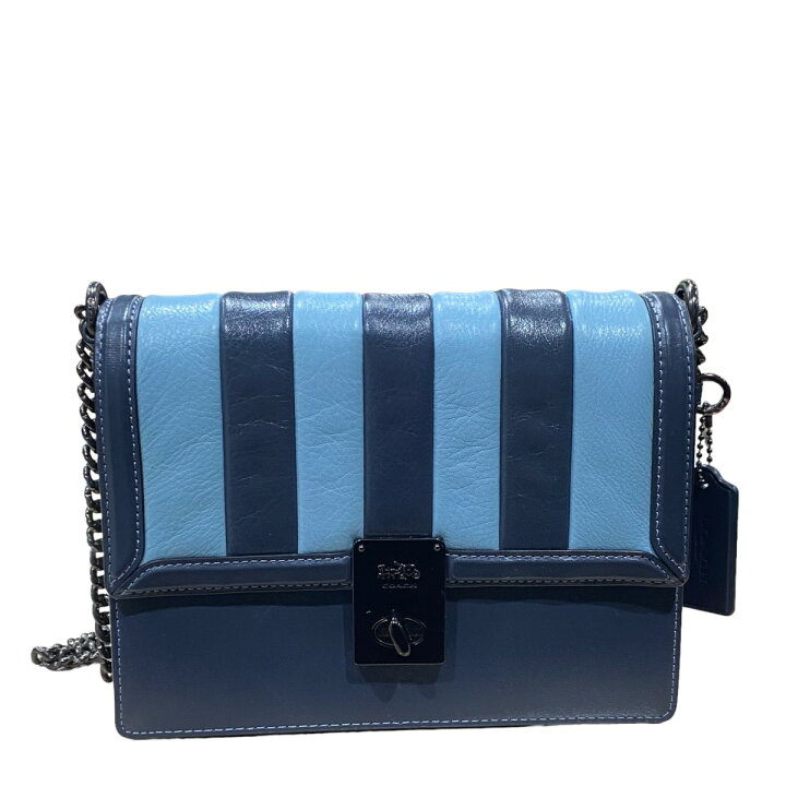楽天市場】【中古】COACH ショルダーバッグ D2080-739 ネイビー×ブルー 