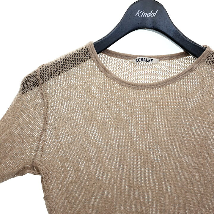 楽天市場】【中古】AURALEE WOOL RASCHEL MESH BOAT NECK P O ウール 