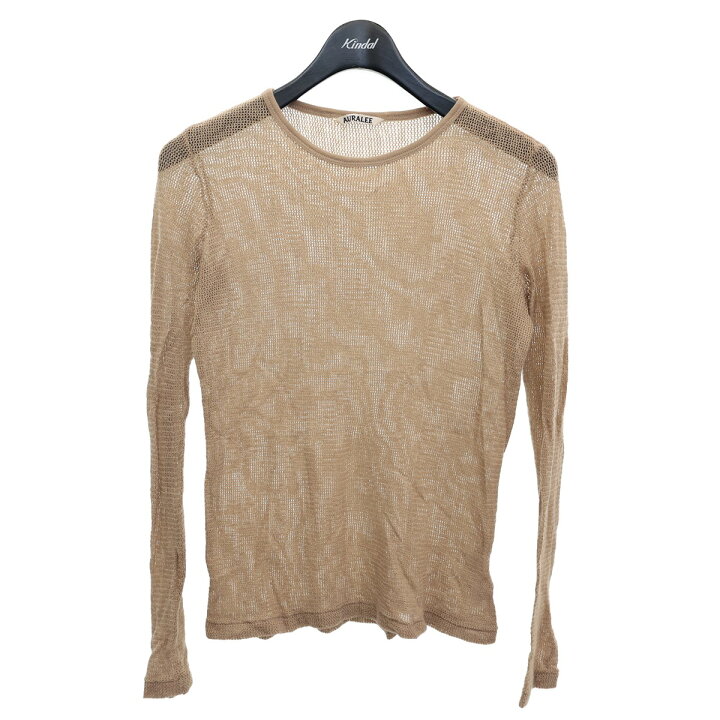 楽天市場】【中古】AURALEE WOOL RASCHEL MESH BOAT NECK P O ウール 