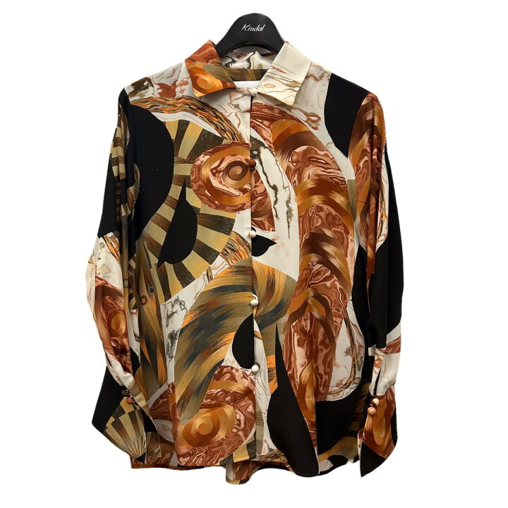 楽天市場】【中古】mame kurogouchi23AW Marble Print Open‐Collar 