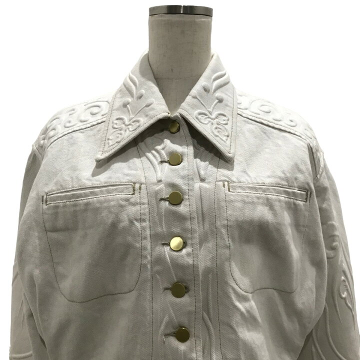 楽天市場】【中古】mame kurogouchi 24SS Floral Embossed Short Denim  