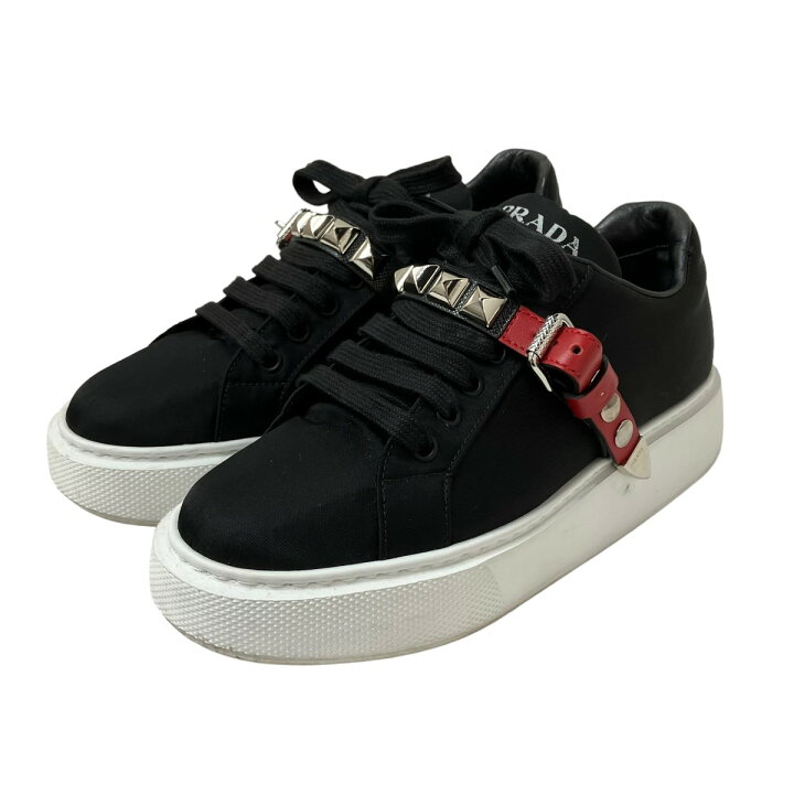 楽天市場】【中古】PRADA スタッズ ベルト 厚底スニーカー 1E813L  