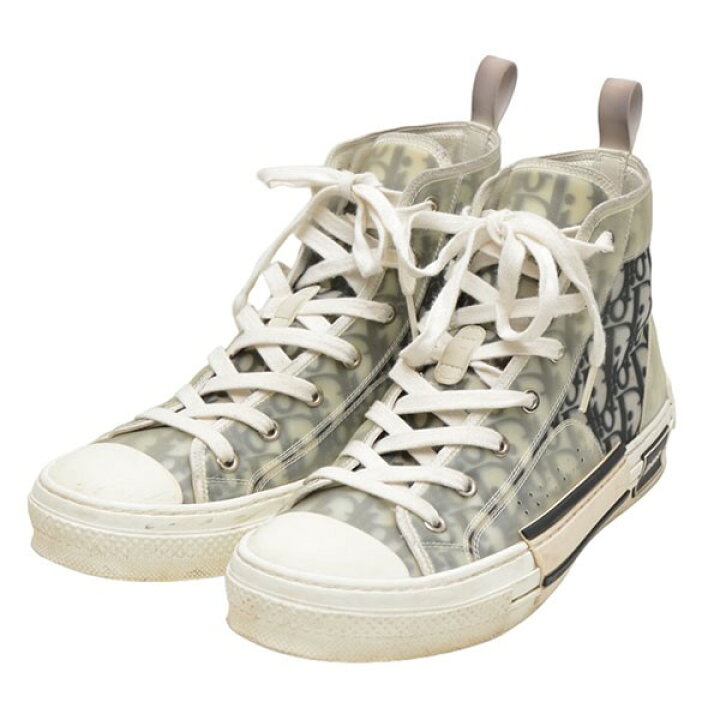 楽天市場】【中古】DIOR B23 ハイトップスニーカー グレー サイズ：42 