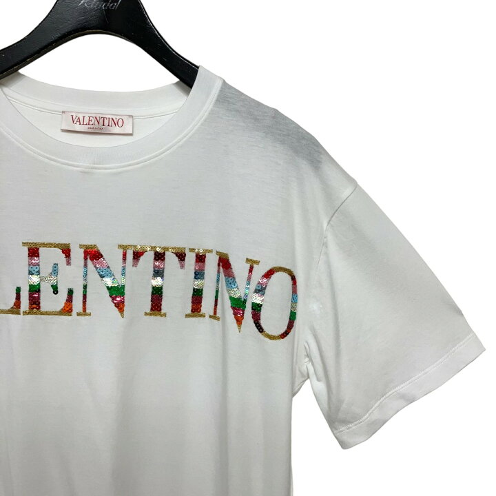 楽天市場】【中古】VALENTINO ロゴスパンコールTシャツ 0000025829 