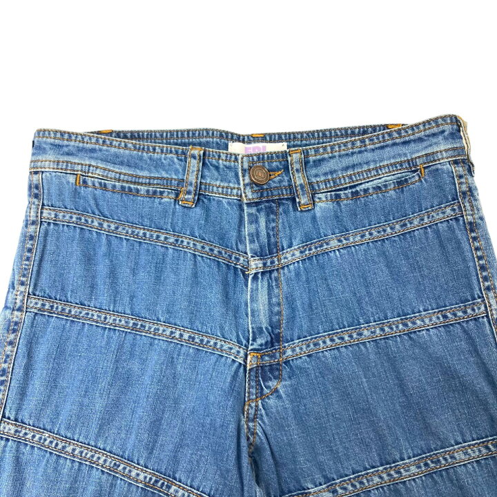 楽天市場】【中古】ERLフレアデニムパンツ インディゴ サイズ：S【価格 