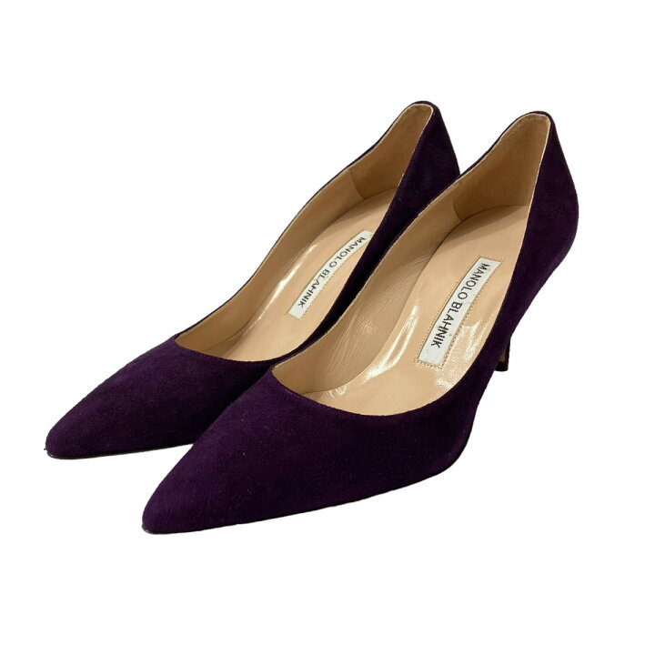 楽天市場】【中古】Manolo Blahnik ヒールパンプス パープル サイズ 