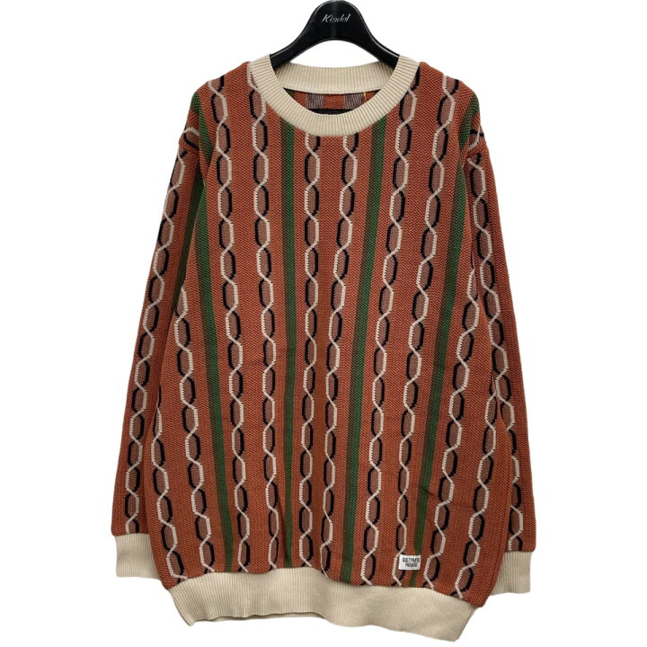 楽天市場】【中古】WACKO MARIA 2024SS STRIPED JACQUARD KNIT SWEATER 