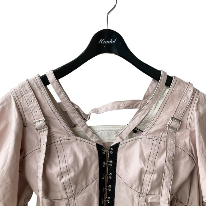 楽天市場】【中古】rurumu flare ribbon sleeve bustier ビスチェ 