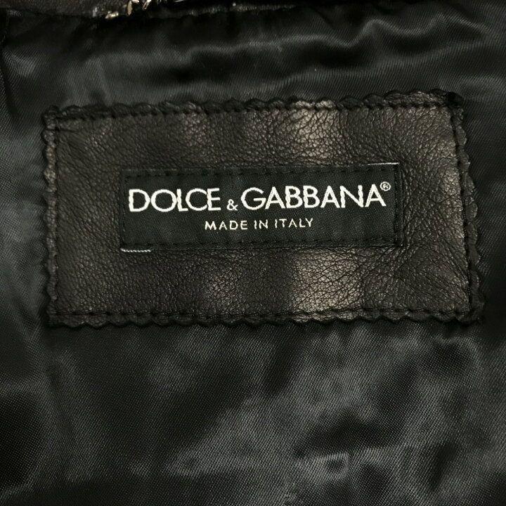 楽天市場】【中古】DOLCE ＆ GABBANAレザージャケット G9K81L／FULQ8 