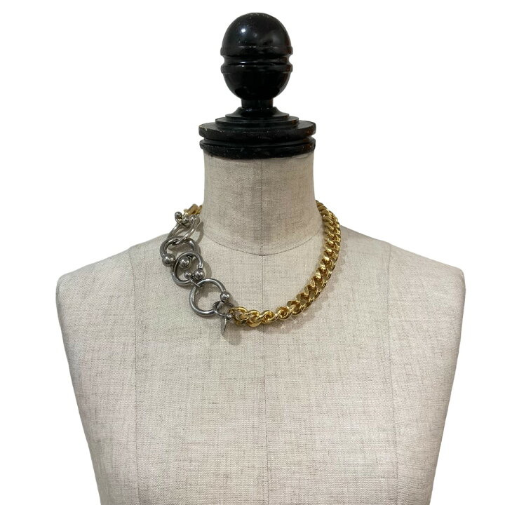 楽天市場】【中古】sacai ボディピアスチェーンネックレス ゴールド  