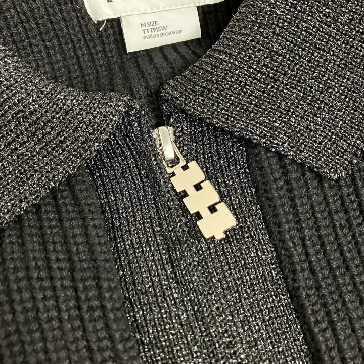 楽天市場】【中古】TTT MSW 24SS Lame zip up cardigan ニット 