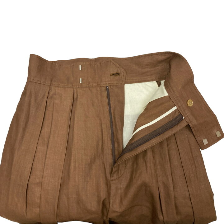楽天市場】【中古】INSCRIRE Linen Coating Pegtop Pants リネン 