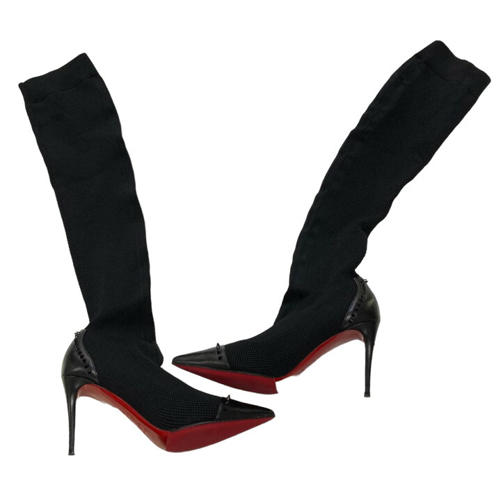 楽天市場】【中古】Christian Louboutinメッシュスパイクソックス 