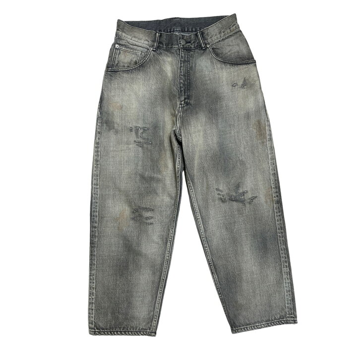 楽天市場】【中古】ANCELLM SELVEDGE TAPERED 5P BLACK DENIM PANTS 