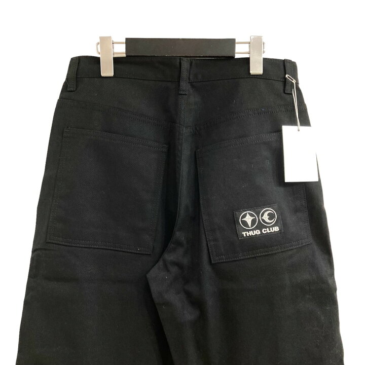 楽天市場】【中古】THUG CLUBスタッズデニムパンツ ブラック サイズ：2 