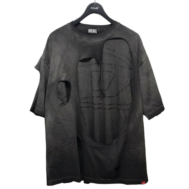 楽天市場】【中古】DIESEL 「T-ASHY」ダメージ加工レイヤードTシャツ 