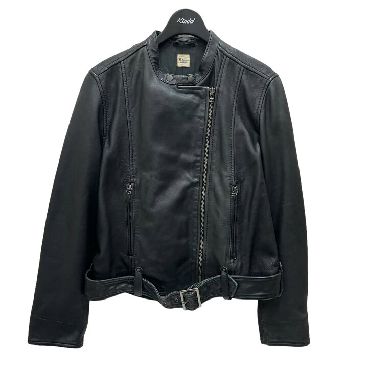 楽天市場】【中古】Ron Herman レザージャケット 2810400013 ブラック ロンハーマンRon HermanダブルライダースレザージャケットS