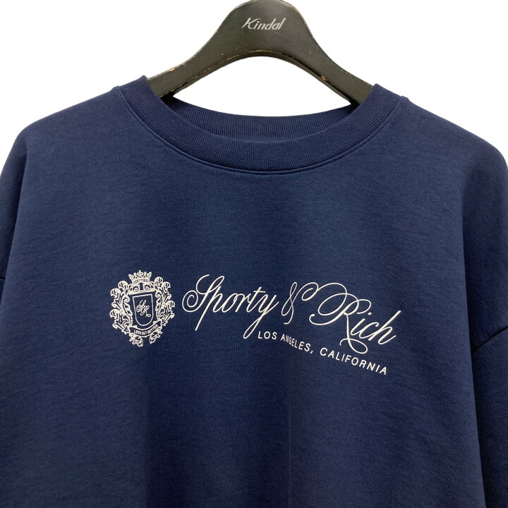 楽天市場】【中古】Sporty＆Richプリントスウェット ネイビー サイズ 
