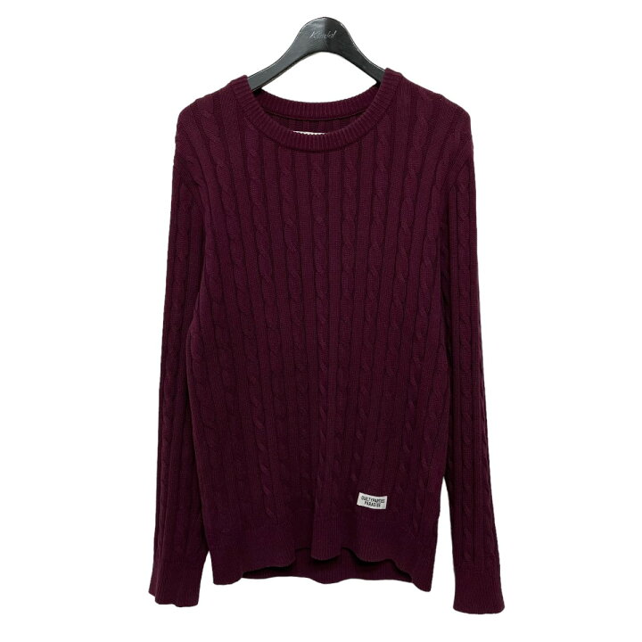 楽天市場】【中古】WACKO MARIAケーブルニット セーター 18SS-WMK-KN15 