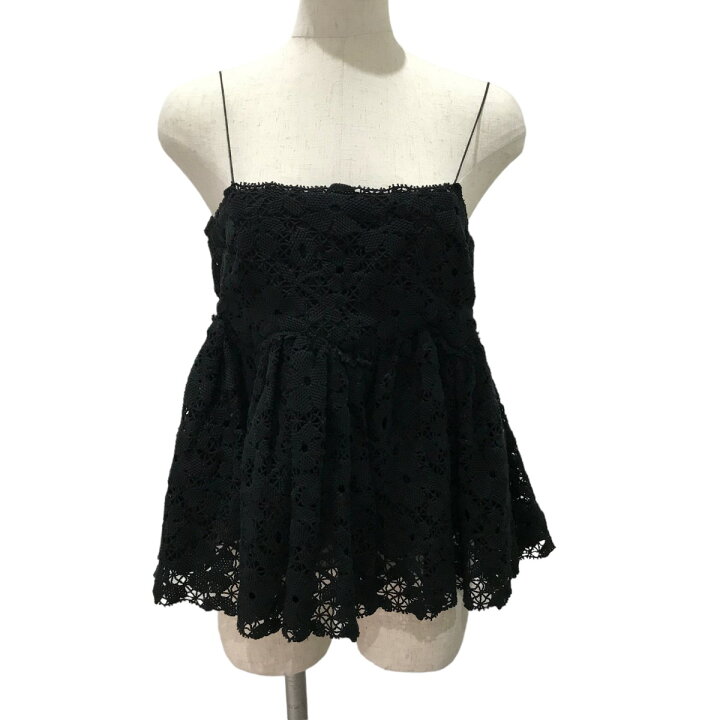 楽天市場】【中古】Cecilie Bahnsen レースキャミソール ブラック 