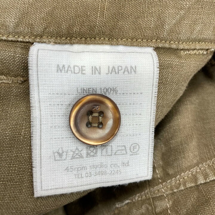 楽天市場】【中古】45R リネンの908ベイカーパンツ（後染め） ベイカー 
