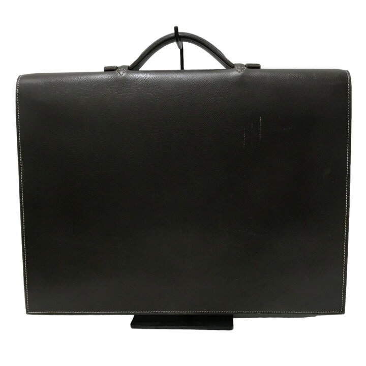 楽天市場】【中古】CELLERINIレザーブリーフケース ダークブラウン 