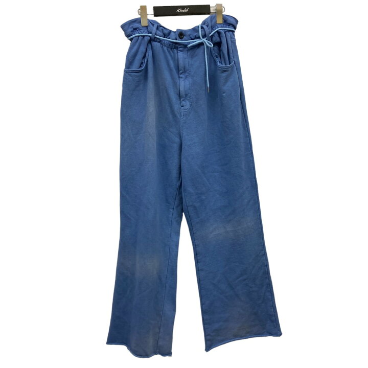 楽天市場】【中古】SYUMAN．24SS ダメージ加工スウェットパンツ スカイ 