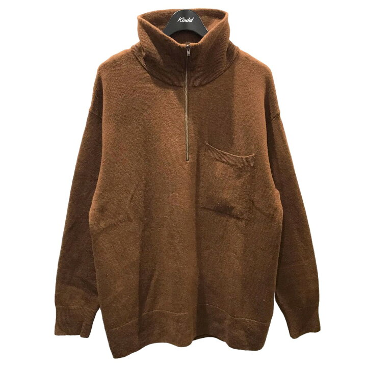 楽天市場】【中古】MHL．ハーフジップニットセーター DRY WOOL LINEN 