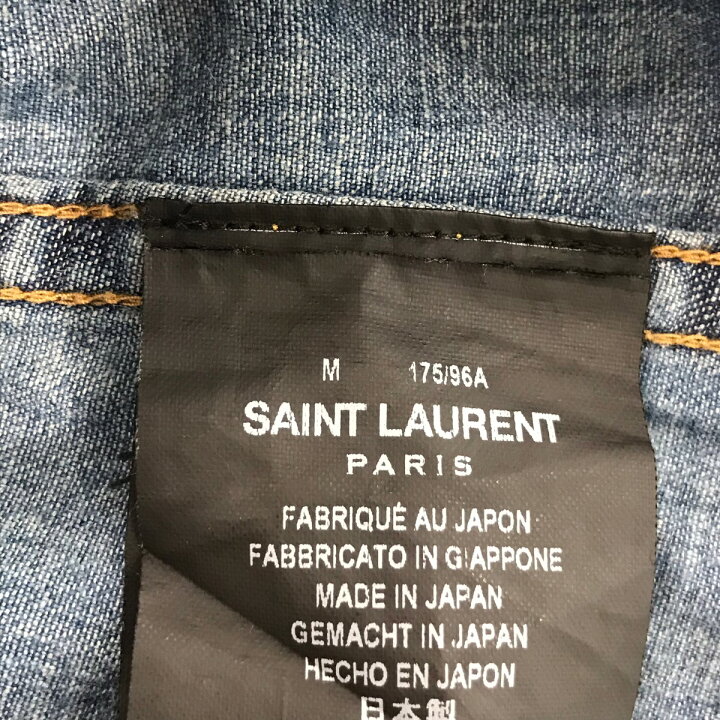 楽天市場】【中古】Saint Laurent Parisデニムウエスタンシャツ 388968  