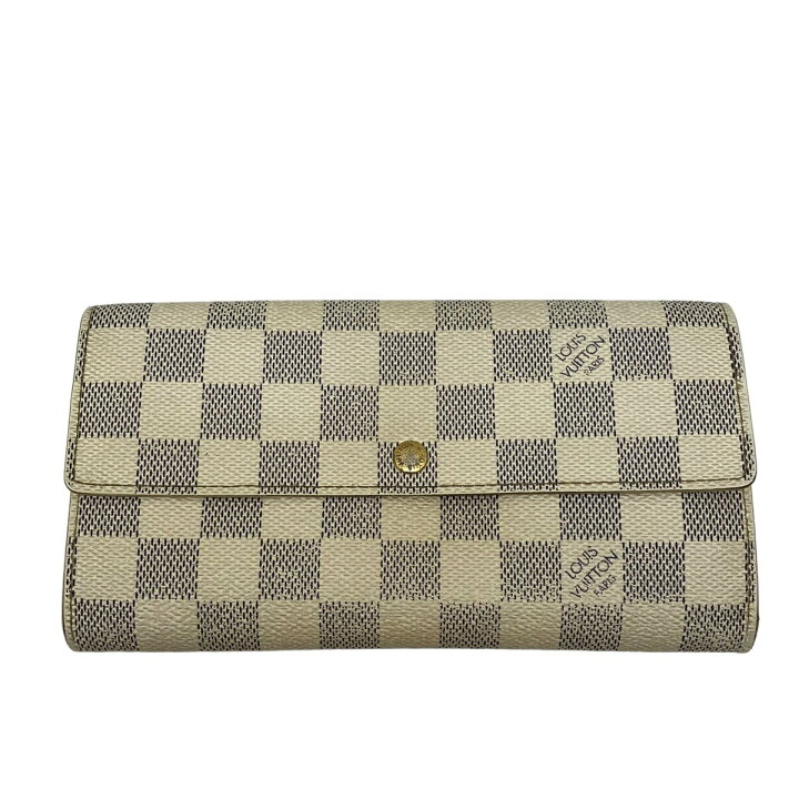 楽天市場】【中古】LOUIS VUITTON アズール 長財布 アイボリー  