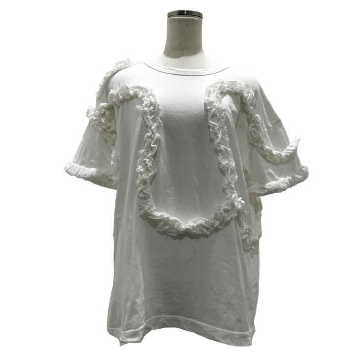 楽天市場】【中古】DRIES VAN NOTEN フリルデザインTシャツ ホワイト 