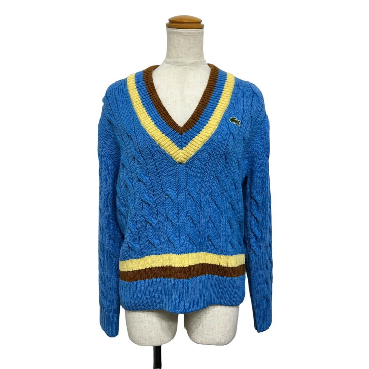 楽天市場】【中古】LACOSTE レスポンシブウールブレンドチルデンニット 