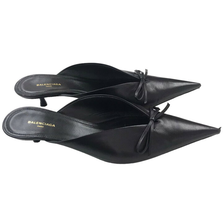 楽天市場】【中古】BALENCIAGA ポインテッドトゥミュール サンダル 