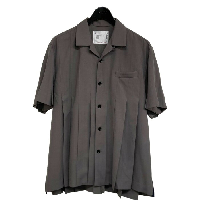 楽天市場】【中古】sacai 23SS Suiting Shirt オープンカラー半袖 